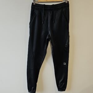 And1 Men's Small Black Athletic Joggers with Zip Pocket